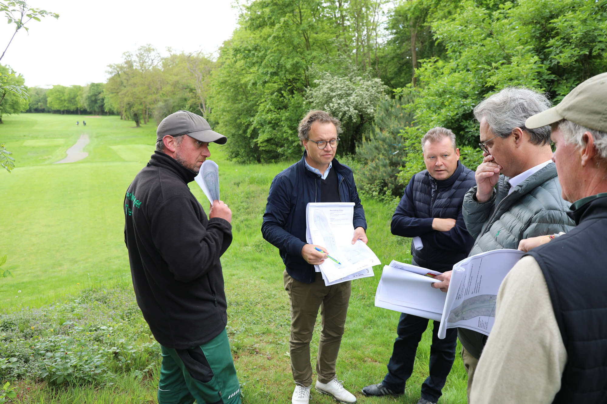 Platzbegehung für den Umbau Marienburger